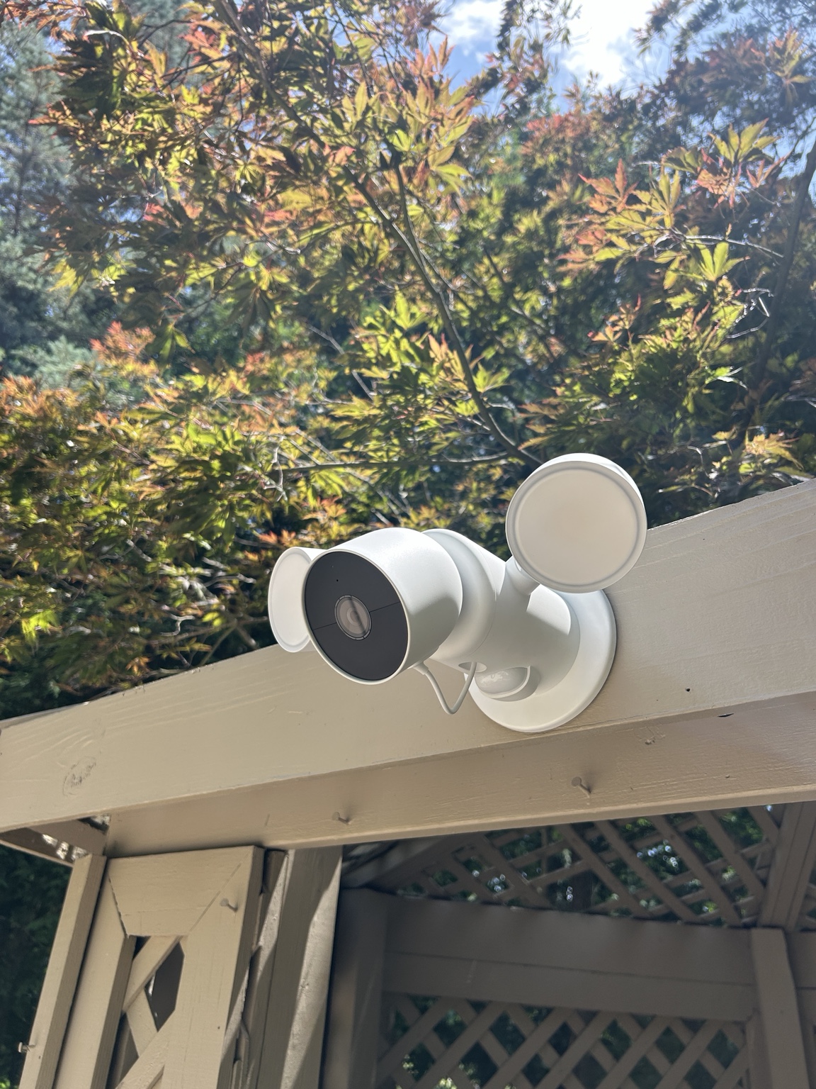 Nest floodlight camera installation